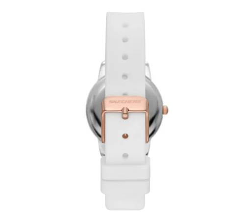 Scalloped Bezel White Watch